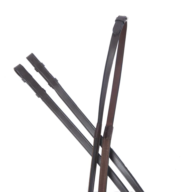 Collegiate 1/2 Rubber Reins Brown